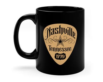 Country Music Nashville Tennessee 1779 Nashville City Skyline Home Decor regalo per lui sua mamma papà Tazza da caffè in ceramica tazza da tè e bevanda