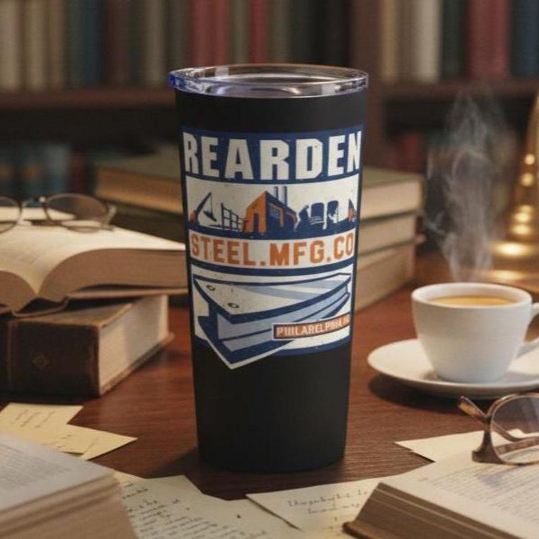 Rearden Steel Ayn Rand Atlas Shrugged Fan 20oz Tumbler Insulated