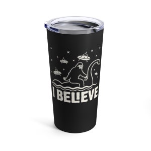 Bigfoot & LochNess 20oz Tumbler Insulated metal coffee mug drink beverage mug gift ready