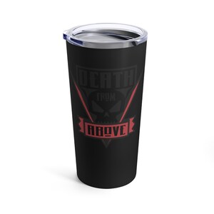 Death From Above 20oz Tumbler Geïsoleerde metalen koffiemok drank mok cadeau klaar