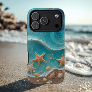 Starfish Beachcore travel beach day shell Magsafe magnetic Case Full-Wrap Art Unique Print iPhone 16 15 14 13 12 11 X XS 8 Max Pro Plus Gift