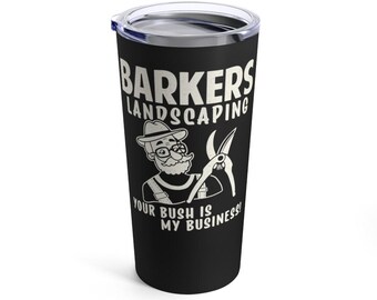 Caneca térmica de metal Bush Cutter 20oz para café, bebida, pronta para presente