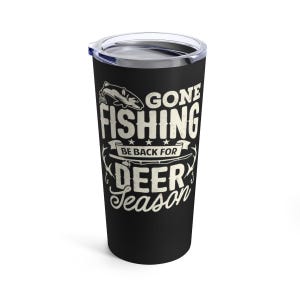 Tazza da caffè isolata in metallo da 20 once GoneFishing, pronta da regalare