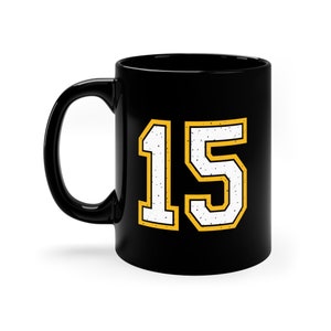 Mahomes Kansas City Football Distressed 15 Mahomes Spieltag Sport Liebhaber Geschenk für ihn ihre Keramik Kaffeetasse Tee trinken Getränketasse