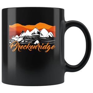 Breckenridge Colorado Skiing Snowboarding Destination Mug