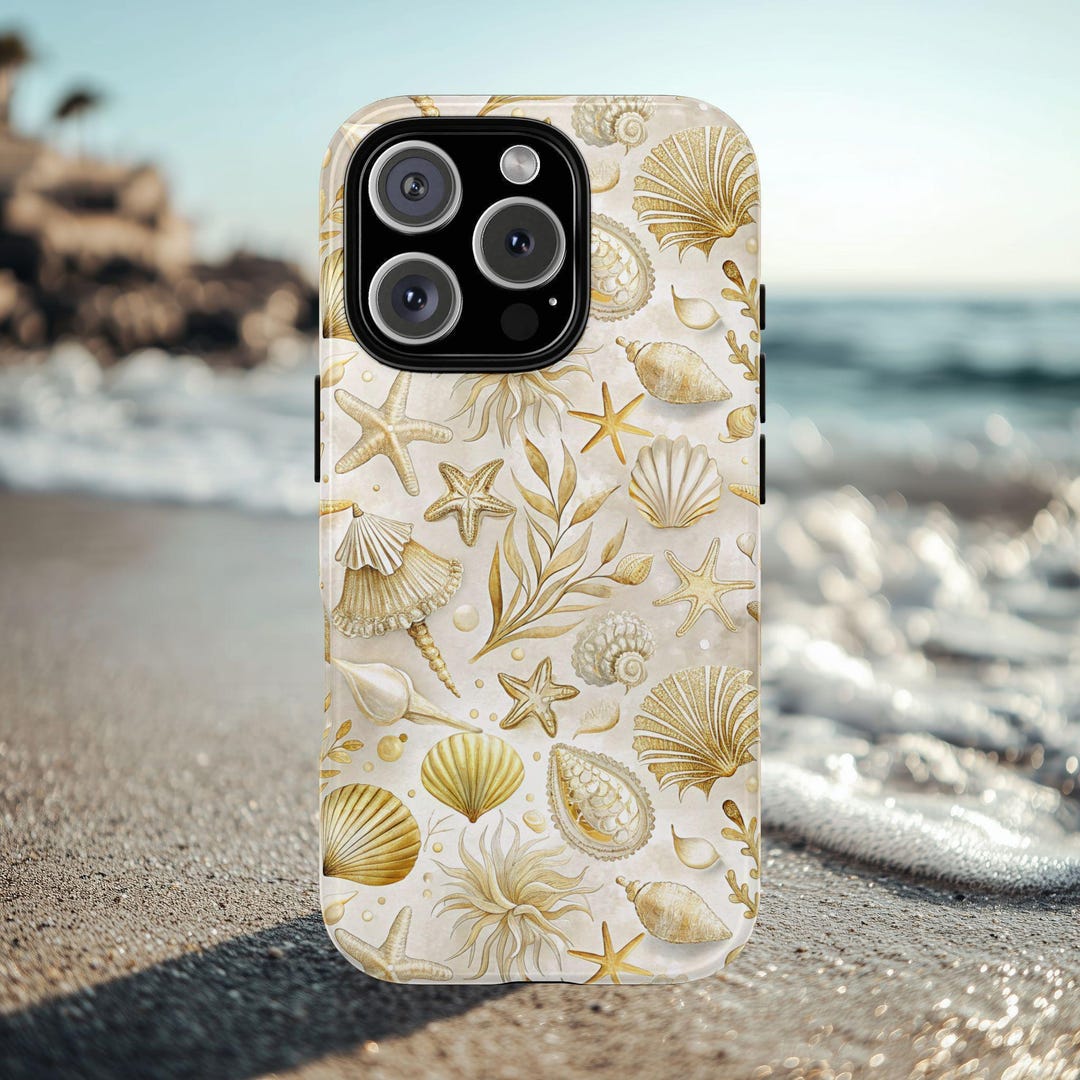 Ocean Shells Starfish Beach Dual-layer Tough Phone Case Iphone, Samsung ...