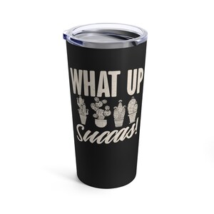 WhatUP Succas 20oz beker geïsoleerde metalen koffiemok drink mok cadeau klaar