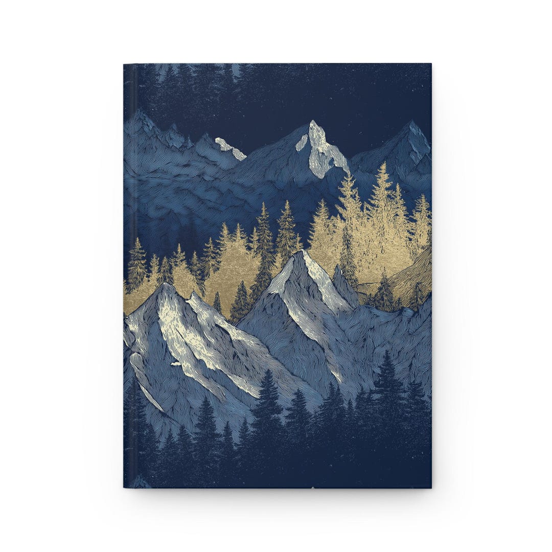 Mountain Landscape Journal, Nature Hardcover Notebook, Scenic Matte ...