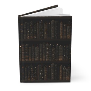Diario gotico, quaderno con copertina rigida opaca per scrivere, design antico, diario Cottage Core, blocco note Gothcore, regalo di cancelleria unico immagine 3