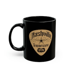 Country Music Nashville Tennessee 1779 Nashville Decor Gift for him her mom dad Ceramic coffee mug tea drink beverage cup gift ready
