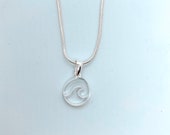 Ocean swell wave necklace