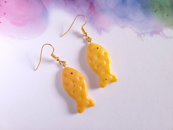 Goldfish cracker earrings hot sale