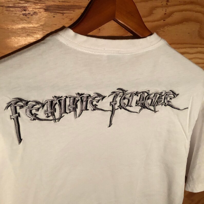 Balenciaga white basic t-shirt stitched Femme Fatale fashion | Etsy