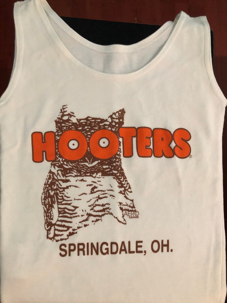 VINTAGE HOOTERS tshirt XS authentic made in Canada tank owl | Etsy