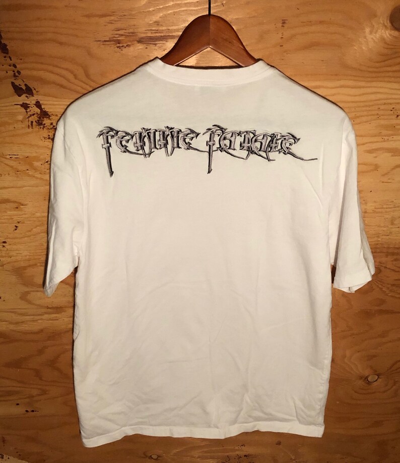 Balenciaga white basic t-shirt stitched Femme Fatale fashion | Etsy