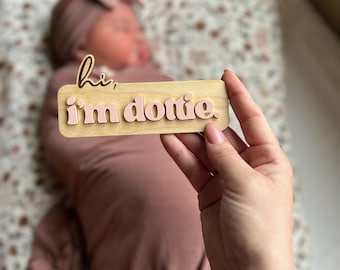 Hi My Name Is, Hello My Name Is, Baby Name Sign, Hospital Name Sign for Birth Announcement, Baby Name Sign, Newborn Announcement