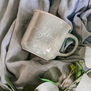 Let Your Soul Glow Mug, Campfire Mug, Marble Mug, Dishwasher Safe, Microwave Safe