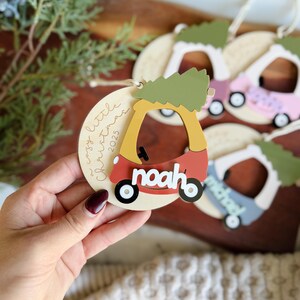 Adorno de cochecito acogedor, adorno con foto, adorno navideño, primer cumpleaños del bebé, adornos acrílicos, adorno navideño, regalo personalizado