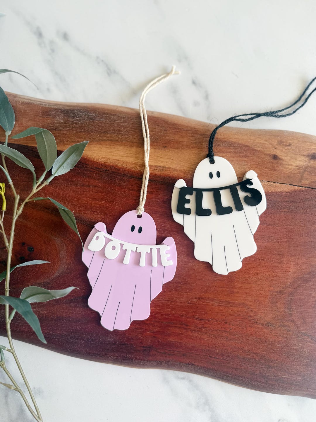 Boo Basket Tag, Halloween Basket Tag, Acrylic 3D Ghost Tag ...