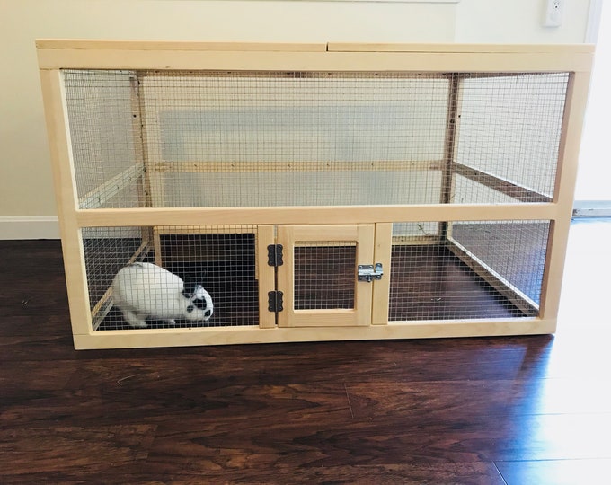 Homemade Bunny Hutch With Hideaway House Etsy