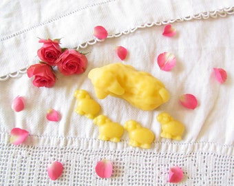 Ewe and Lamb Beeswax Wax Melts - Soothing Rose Geranium