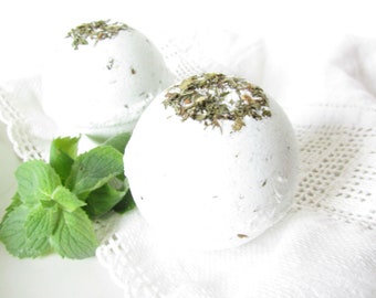 Sheep Milk Bath Fizzie - Refreshing Garden Spearmint