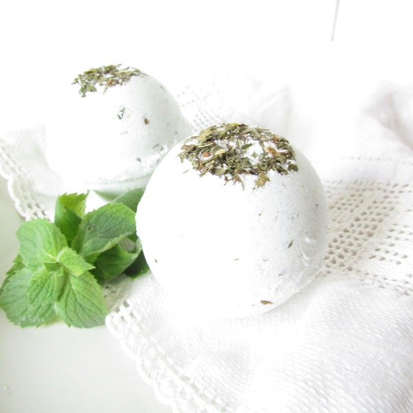 Sheep Milk Bath Fizzie - Refreshing Garden Spearmint