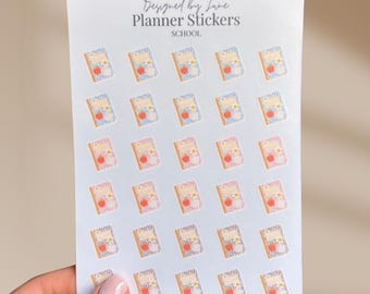 Schoolplannerstickers notitieboekje