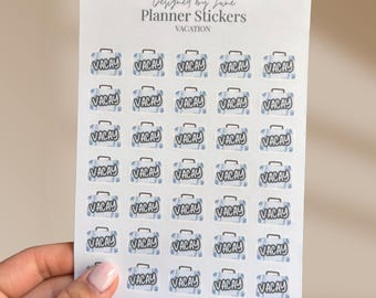 Stickervel Vacayplanner