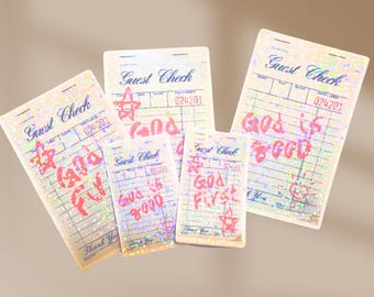 God is goed/God First-vinylsticker