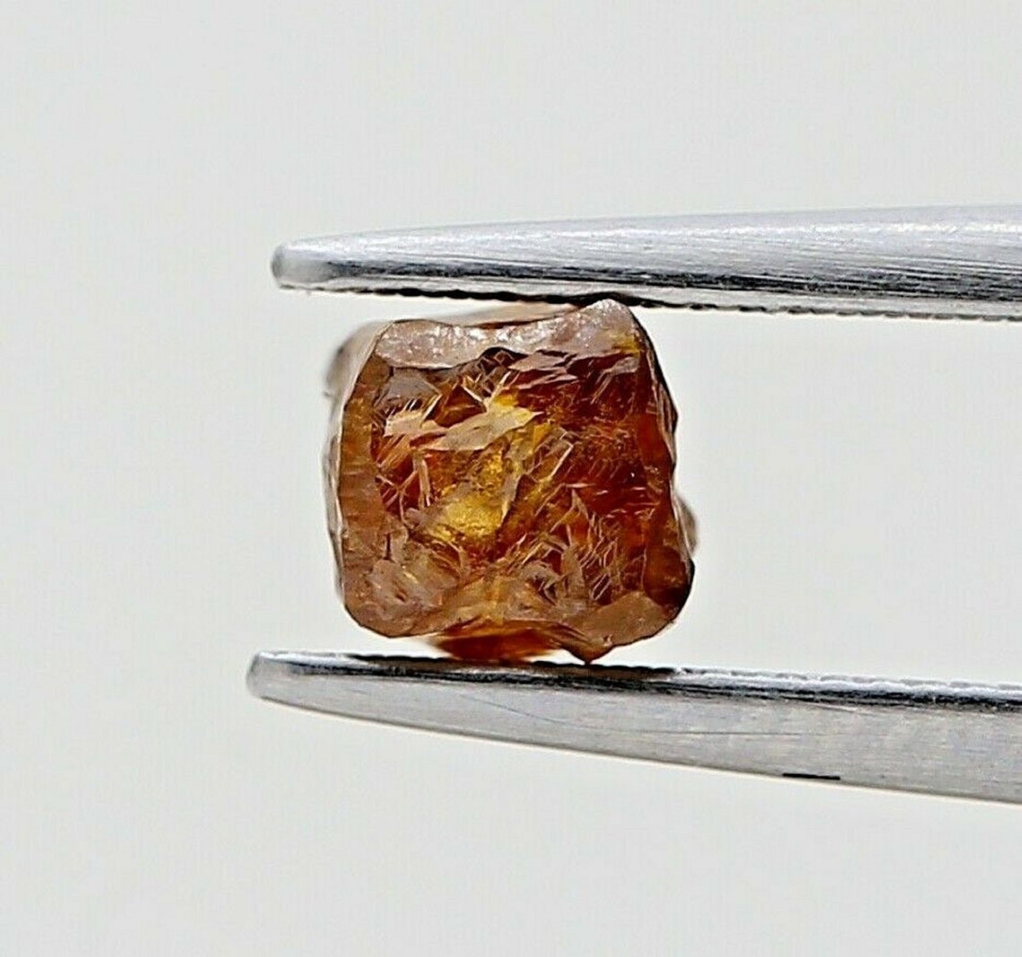Brown Rough Diamond Natural Diamond 0.99TCW 4.5 x 4.3 x 4.2 MM Etsy