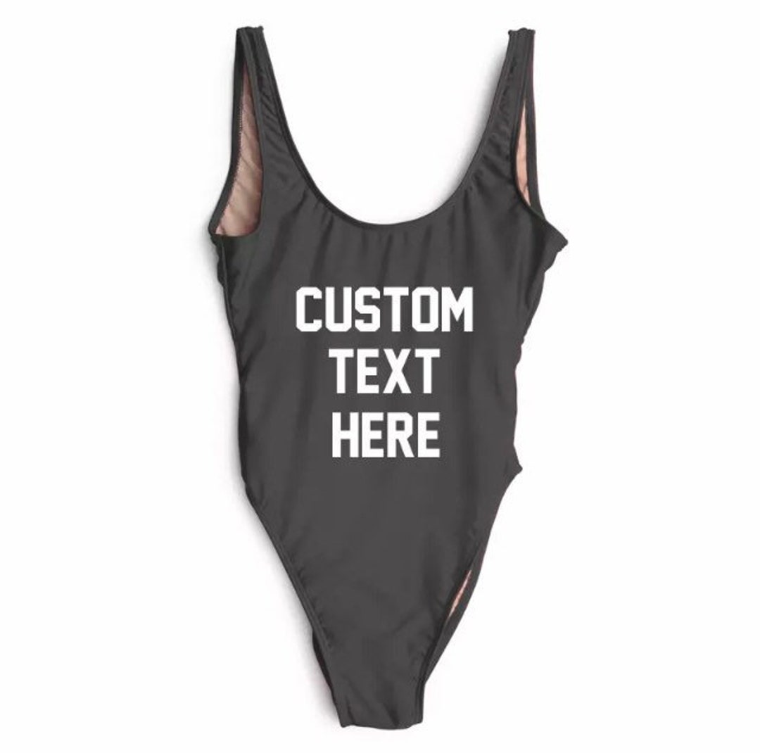 Customise Your Own One Piece Swimsuit Bride Swimsuit Honeymoon Swimsuit