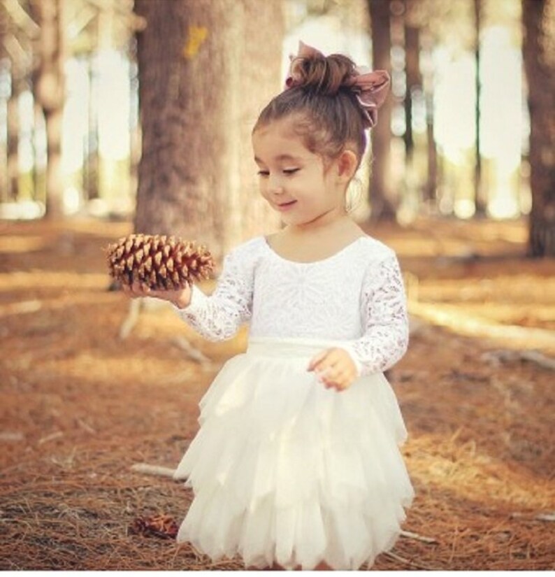 Harlow Long Sleeve Flower Girl Dress
