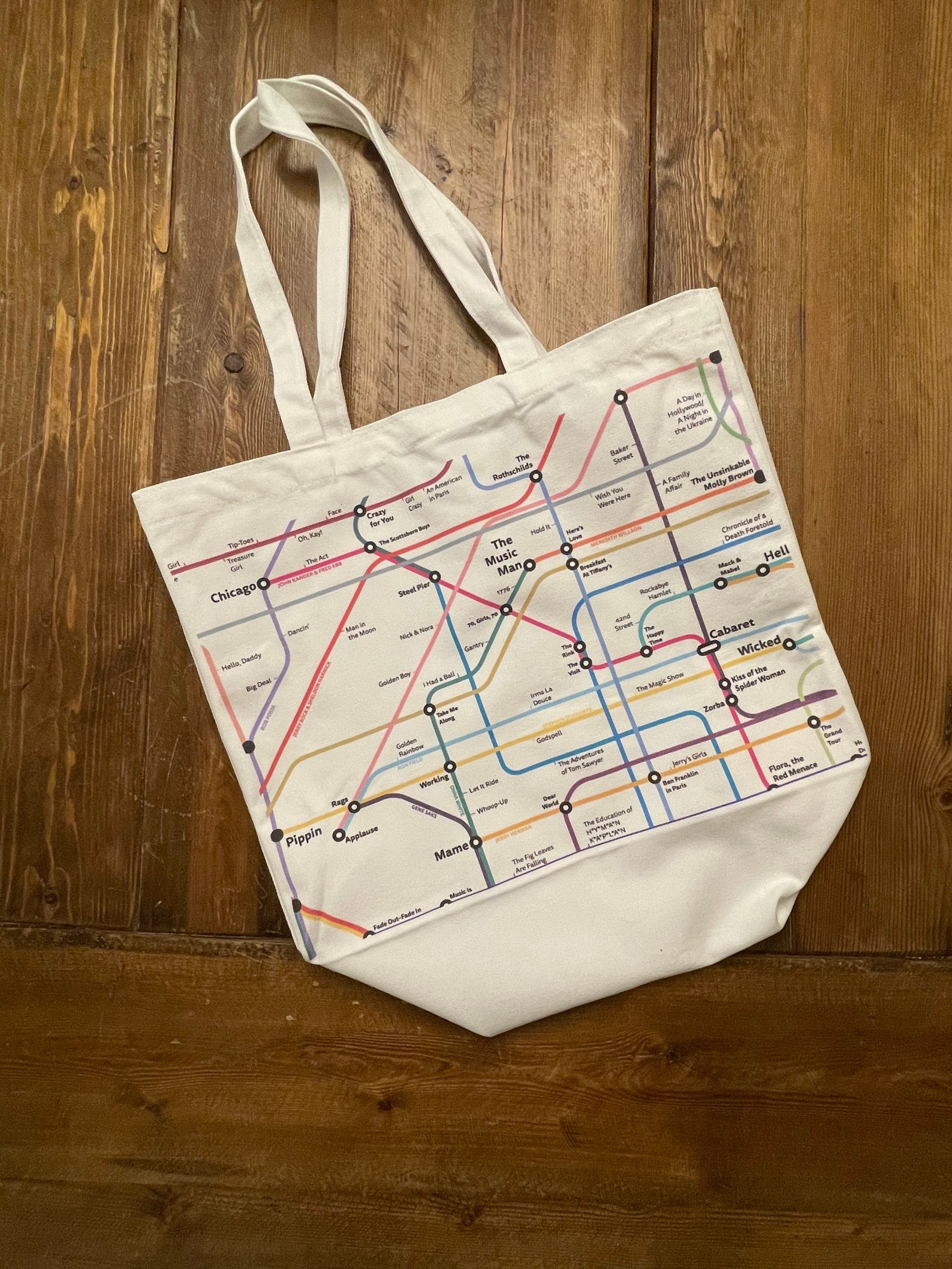Broadway Musical History Tote Bag Etsy