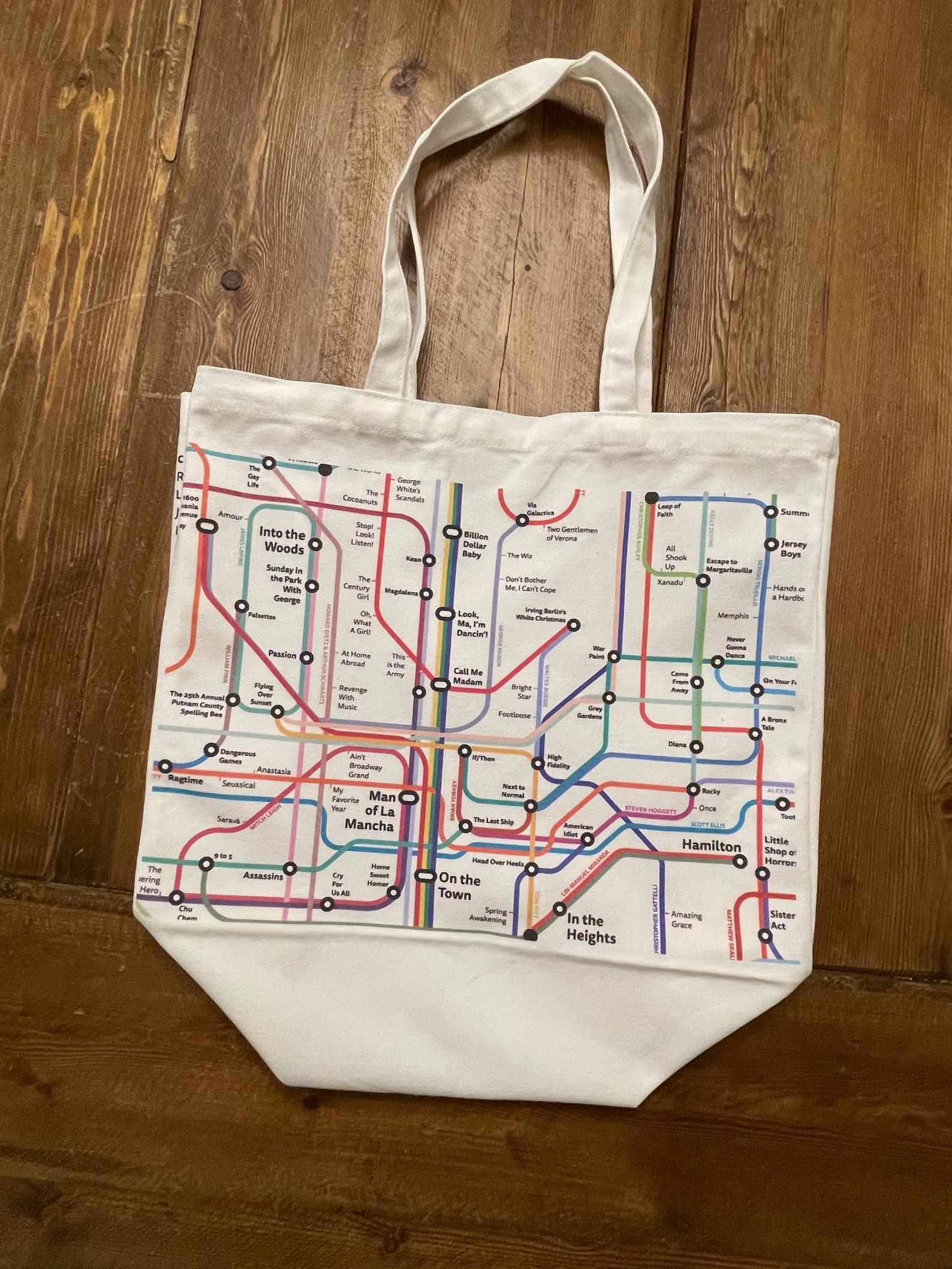 Broadway Musical History Tote Bag Etsy
