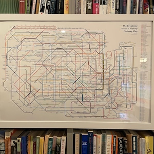 The Broadway Musical History Subway Map: 2022