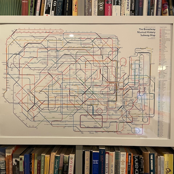 The Broadway Musical History Subway Map: 2022