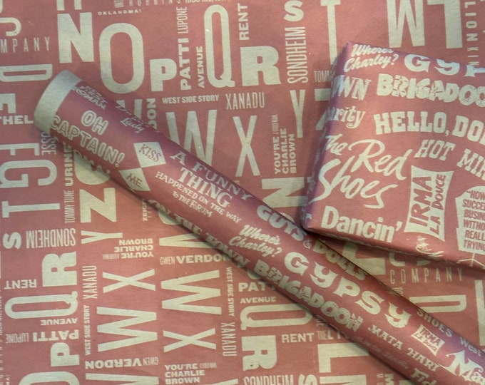 Broadway Musical and Theatre Wrapping Paper