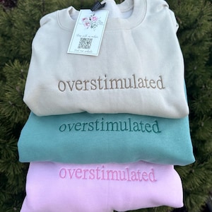 Overstimulated Embroidered Sweatshirt