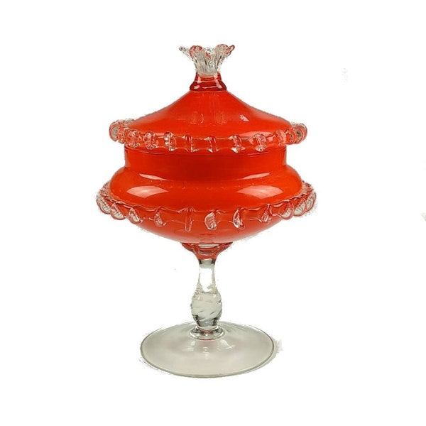 Glass Candy Dish Etsy