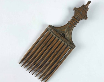 Antique Religious Comb, Antique Liturgical Comb, Antique Christian Comb, Antique Priests Hair Comb, Antique Wooden Comb, Antique Monks Comb