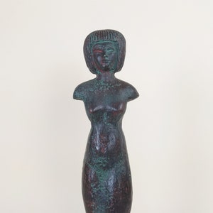 French Louvre Museum Paris Resin Reproduction Figure Of Egyptian Woman image 1