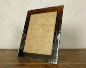 Large French Mirrored Picture Frame, Vintage Beveled Mirror Photo Frame, Shabby Chic Interior, 1930s Glass Picture Frame, Paris Hotel Decor