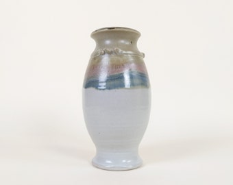 Vintage French Signed Studio Pottery Stoneware Vase