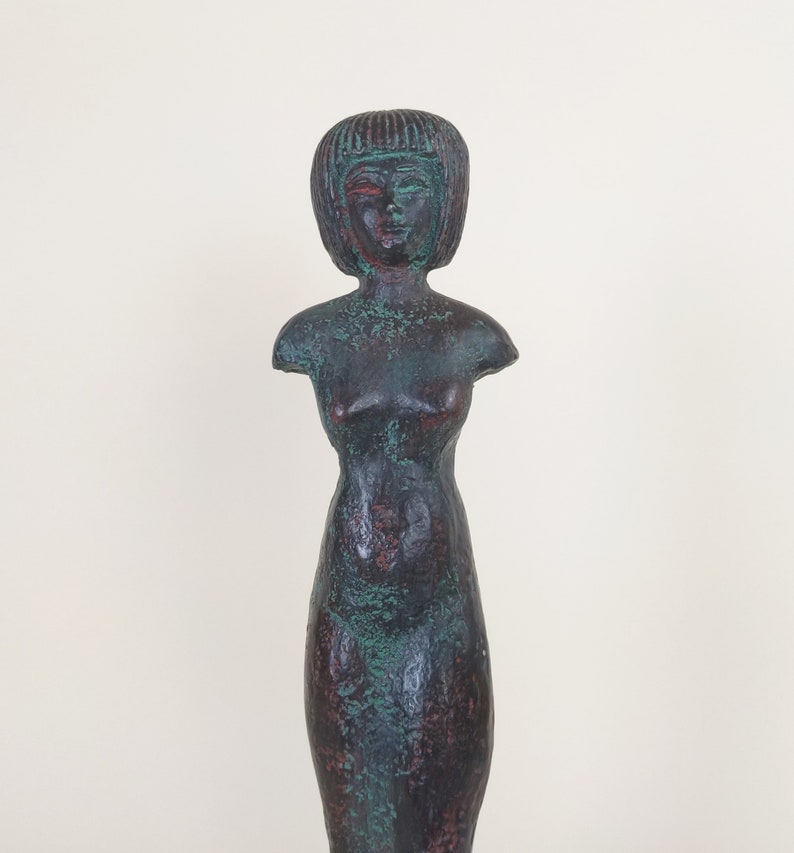 Musée du Louvre français Paris Reproduction en résine Figure de femme égyptienne image 6