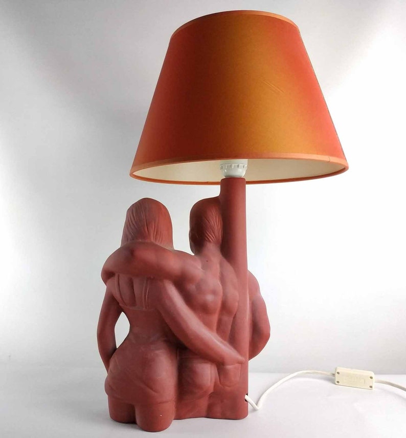 Vintage Lamp Shade,1980 Lamp Large Vintage Table Lamp Bedroom Lamp Vintage Ceramic Lamp Vintage Lighting Vintage Home Decor 1980s Lamp