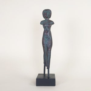 Musée du Louvre français Paris Reproduction en résine Figure de femme égyptienne image 2