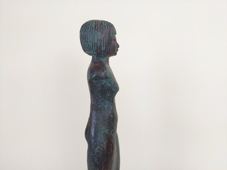 Musée du Louvre français Paris Reproduction en résine Figure de femme égyptienne image 8