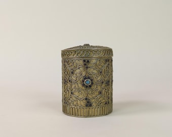 西アフリカ、19世紀～20世紀のアカン族のアンティーク金粉箱 - Etsy 日本