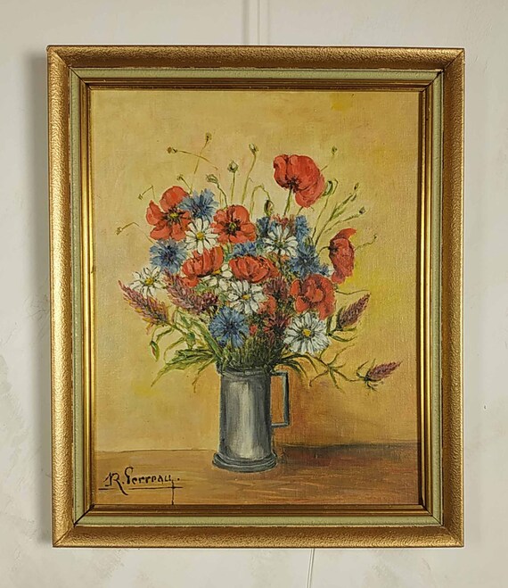 絵画 インテリア 額付(黒) 油絵 uF6-061604 静物 果物 花瓶 絵画 インテリア 額付(黒) 油絵 uF6-061604 静物 果物 花瓶